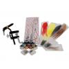 Набор инструментов Lineaeffe для вязания мушек 12 наимен.(станок,ножницы,пинцет,нитки,перья) в сумке (5030012)
