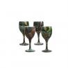 Набор бокалов Riversedge для вина Camo Wine Glasses листья, 4 шт., 235 мл (18350100)