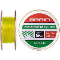 Амортизирующая резина Brain Feeder Gum 0.6mm 8lb/4kg (5m) ц:зеленый (18581088) 